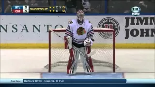 Full shootout Chicago Blackhawks vs St. Louis Blues 12/28/13 NHL Hockey