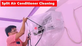 "DIY Split AC Cleaning: Step-by-Step Guide for a Refreshing Home | How to Safely Clean Your Split AC