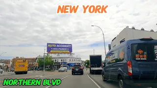 NYC DRIVE||FROM FLUSHING TO MANHASSET VIA NORTHERN BLVD