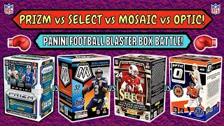 *2021 SELECT vs PRIZM vs OPTIC vs MOSAIC FOOTBALL BLASTER BOX BATTLE! 🏈 Which Is The Best? 🤔