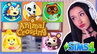 Every Rooms a Different ANIMAL CROSSING Character in The Sims 4