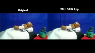 Claymation with DAIN app (60fps)
