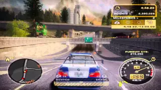 Need for Speed Most Wanted - Final pursuit Heat 6 with Bugatti Veyron police cars (HD 720p)