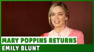 MARY POPPINS RETURNS | On-set visit with Emily Blunt "Mary Poppins"