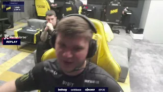 s1mple mad after this shot