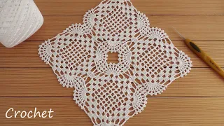 Ажурный КВАДРАТНЫЙ МОТИВ вязание крючком Easy Crochet square motifs