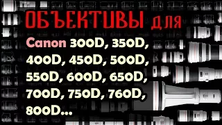 Что выбрать? Объективы для Canon 600D, 700D, 800D