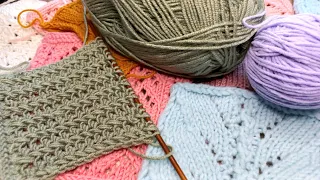 всего 2 РЯДА и 4 ПЕТЛИ! 💯 классный АЖУРНЫЙ узор СПИЦАМИ. 🔥😍🥰 Knitting patterns