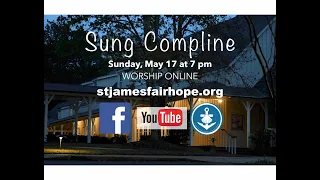 Men's Sung Compline, May 17, 2020