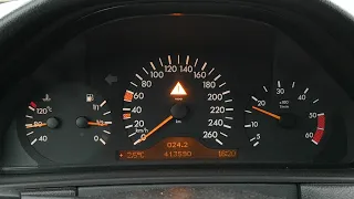 Mercedes E300 TD Turbodiesel OM606 Acceleration 0-160 km/h W210 @413tkm