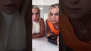 Hanna and Haley Cavinder live on TikTok