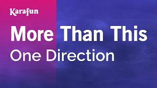 More Than This - One Direction | Karaoke Version | KaraFun