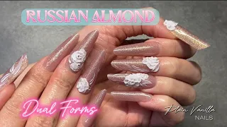 How to: Dual forms Russian Almond with 3d flowers 🌸