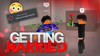 Getting MARRIED in Roblox Da Hood… (Funny Dares 🤣)