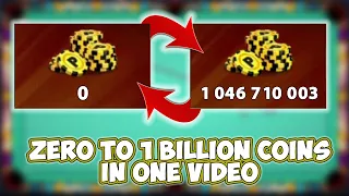 0 Coins To 1 Billion Coins - K's Road to Billion Season 3 [HighLights] - 8 Ball Pool - Gaming With K
