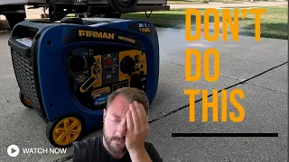 DON'T DO THIS TO YOUR GENERATOR | Firman Generator Maintenance