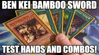 HOW TO PLAY A BEN KEI BAMBOO SWORD DECK TEST HANDS AND COMBOS! (MARCH 2021) YUGIOH!