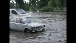 Повінь біля Вінницького Центрального Автовокзалу