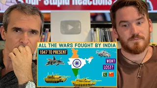 All The Wars Fought By India - 1947 To Present  REACTION!!