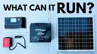 Ultra-Budget Solar Panel Setup - What Can It Power?