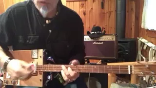 La Grange ZZ Top  lesson for your 3 string Cigar Box Guitar