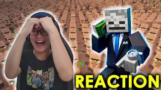 GROX HAS A TWIN?? || Reaction to "I Took 1,000,000 Villagers to The BACKROOMS"