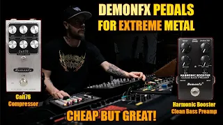 Trying out the DemonFX Harmonic Booster and Cali76 BASS pedals!