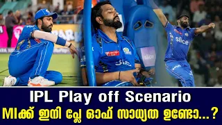 IPL Play off scenario | MIക്ക് ഇനി പ്ലേ ഓഫ് സാധ്യത ഉണ്ടോ...? | Mumbai Indians