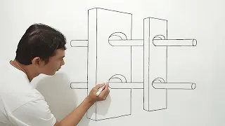 OPTICAL ILLUSION NEW DESIGN 3D NEW 3D WALL PAINTING || HOLE WALL PAINTING