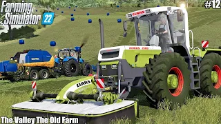 MOWING BALING & WRAPPING ALFALFA│The Valley The Old Farm│FS 22│12