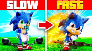 Upgrading BABY SONIC To FASTEST EVER In GTA 5 RP!
