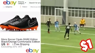 WEARING FAKE FOOTBALL BOOTS IN A REAL GAME vs MAN CITY!!