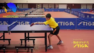 Basic routine in table tennis of professional Chinese table tennis players
