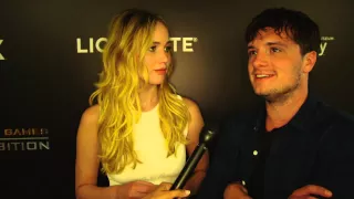 Jennifer Lawrence & Josh Hutcherson Interview - The Hunger Games Exhibition [HD]