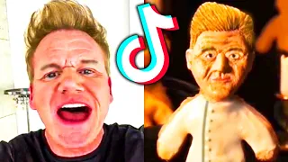 Newest Gordon Ramsay reactions to bad TikTok cooking (ft. Gordon Cookie)