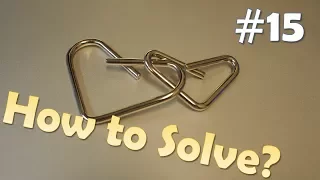 Can you solve this brain teaser? Metal puzzle solution - Part 15 - Triangle Heart Shape