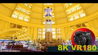 CENTRAL MARKET WALK in Phnom Penh and grand architecture 8K 4K VR180 3D (Travel Videos ASMR Music)