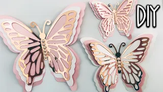 3D PAPER BUTTERFLY SVG CUT FILE | Paper Butterfly Wall Art | How to make a Paper Butterfly