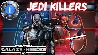 Maul and Malgus Go on a Hunt for Jedi Masters - 3v3 GAC Kyber 1