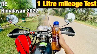 RE Himalayan 2022 : 1 litre Mileage Test || Shocking Results !!!🤗 Aditya Rider