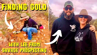 We all find good gold! Metal detecting for gold nuggets with Lee from Savage Prospecting