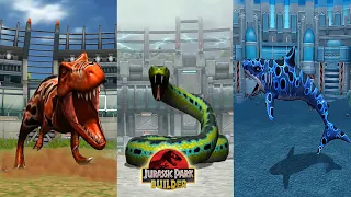 ALL MAXED DINOSAUR TOURNAMENT | JURASSIC VS AQUATIC VS GLACIER  || JURASSIC PARK BUILDER