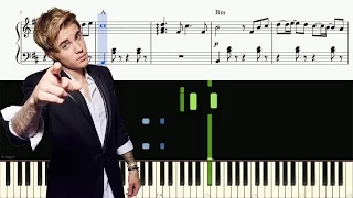 Despacito - Remix - Justin Bieber (Piano Tutorial)