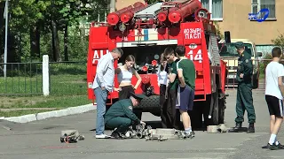 На базе 11 школы прошел слет юных пожарных