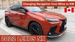 2022-2024 Lexus NX - Change Cloud Navigation to Km instead of miles