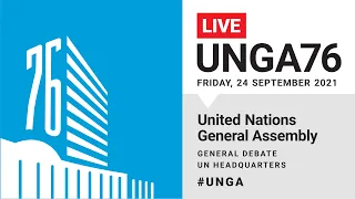 #UNGA76 General Debate Live (Greece, Pakistan, Palestine & More) - 24 September 2021