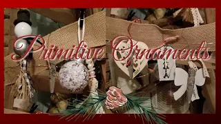 6 Thoughtful DIY Christmas Ornaments | Primitive Ornaments | Shabby Chic Ornament Traditional