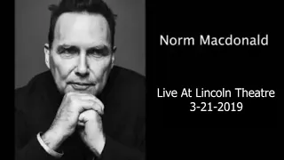 Norm Macdonald Stand Up - Full Show - Washington DC 2019