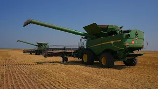 Finishing Up Wheat Harvest In South Texas