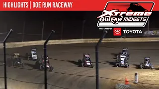 Xtreme Outlaw Midget Series | Doe Run Raceway | July 21, 2023 | HIGHLIGHTS